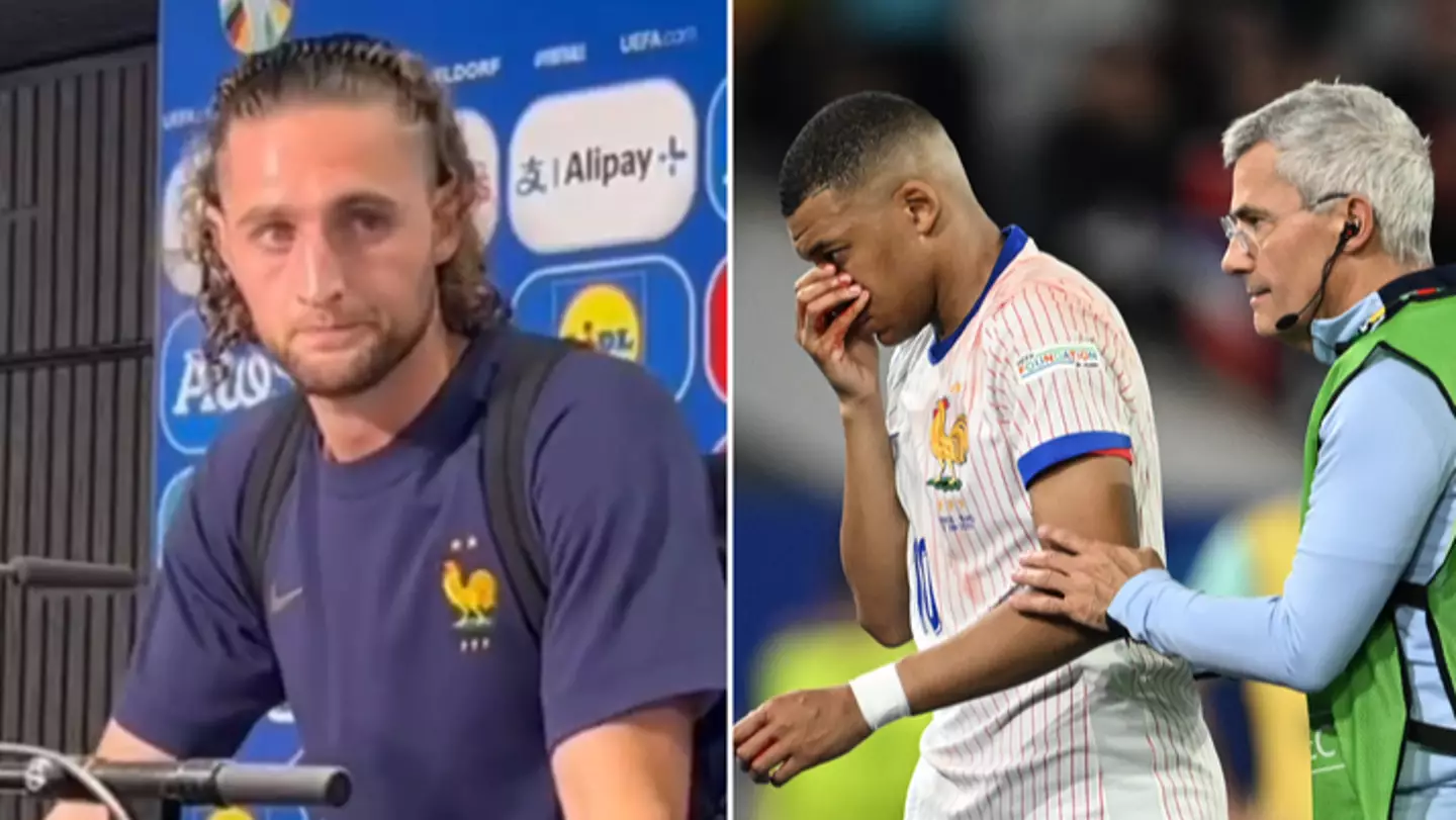 Kylian Mbappe’s France teammate reveals what striker told the dressing room about his injured nose