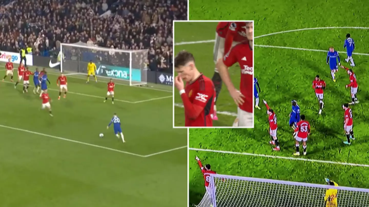 What Man Utd players did moments before Cole Palmer's winning goal speaks volumes