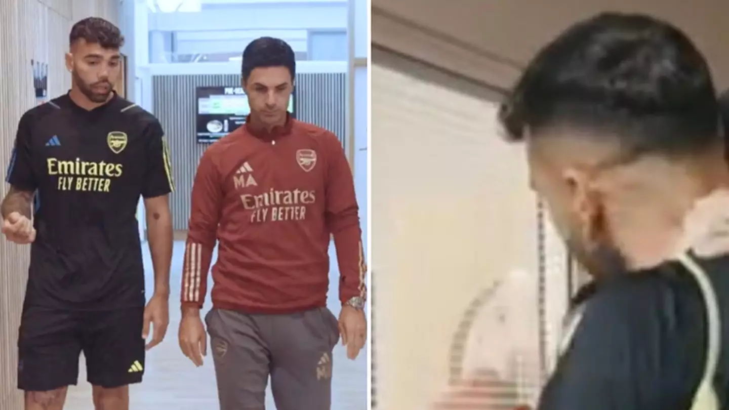 Fans mock Arsenal after spotting what's on their training ground wall