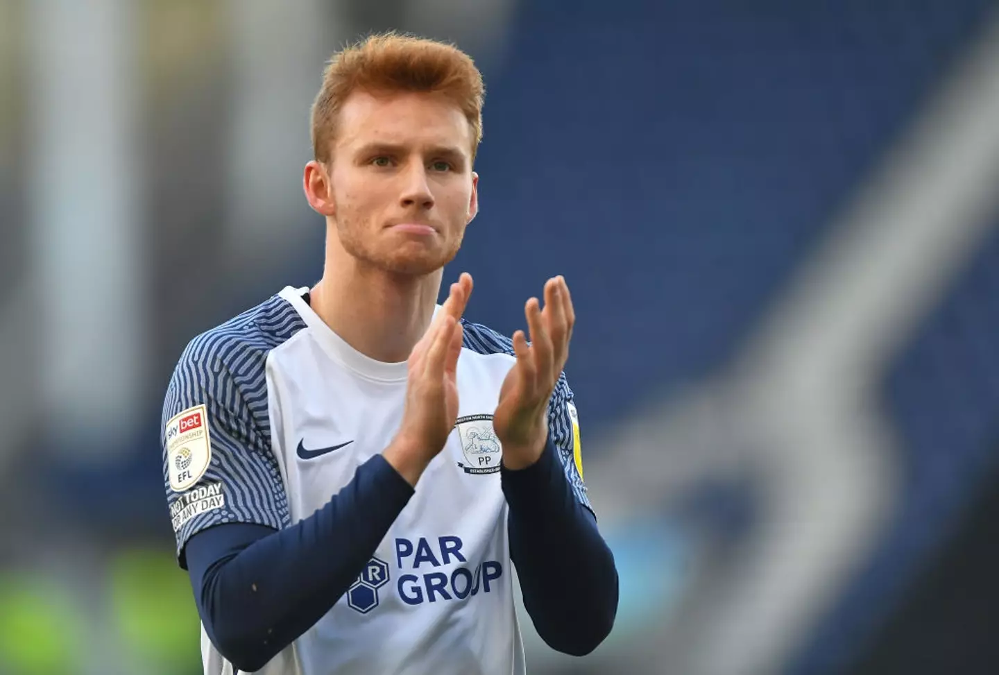 Sepp van den Berg in action for Championship side Preston North End (