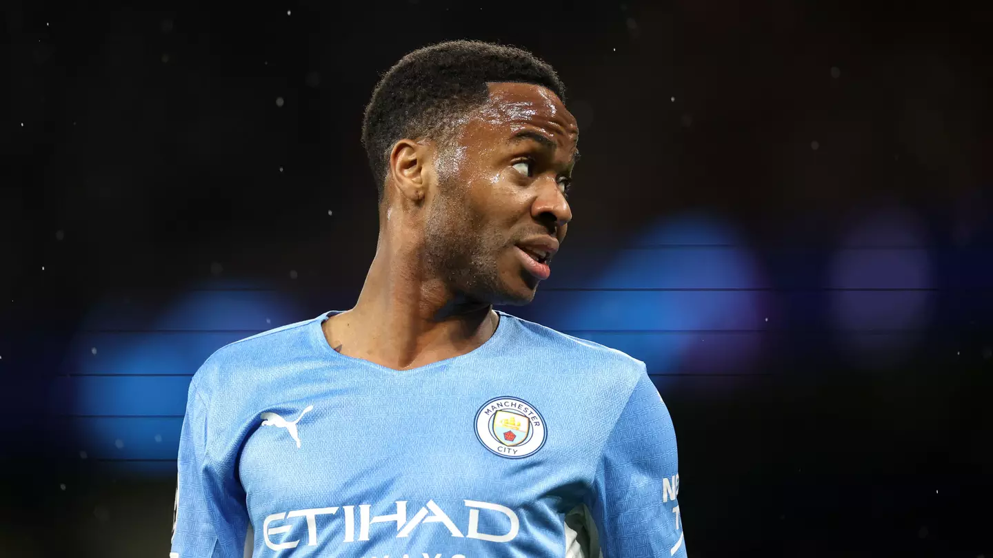 Raheem Sterling in action for Manchester City against Atletico Madrid at the Etihad Stadium (Image: Alamy)