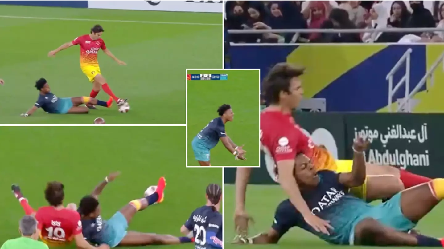 Speed just took out Kaka with crunching red card tackle in charity game