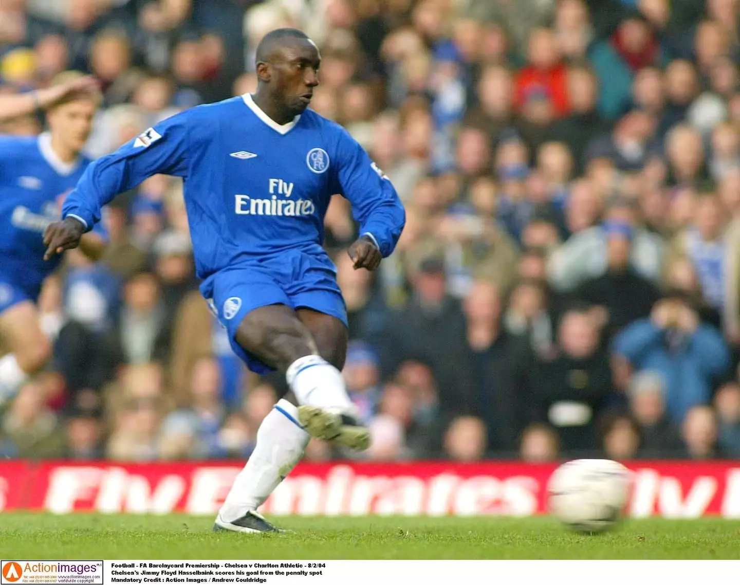 Hasselbaink was a key player for Chelsea before being sold. Image: Alamy