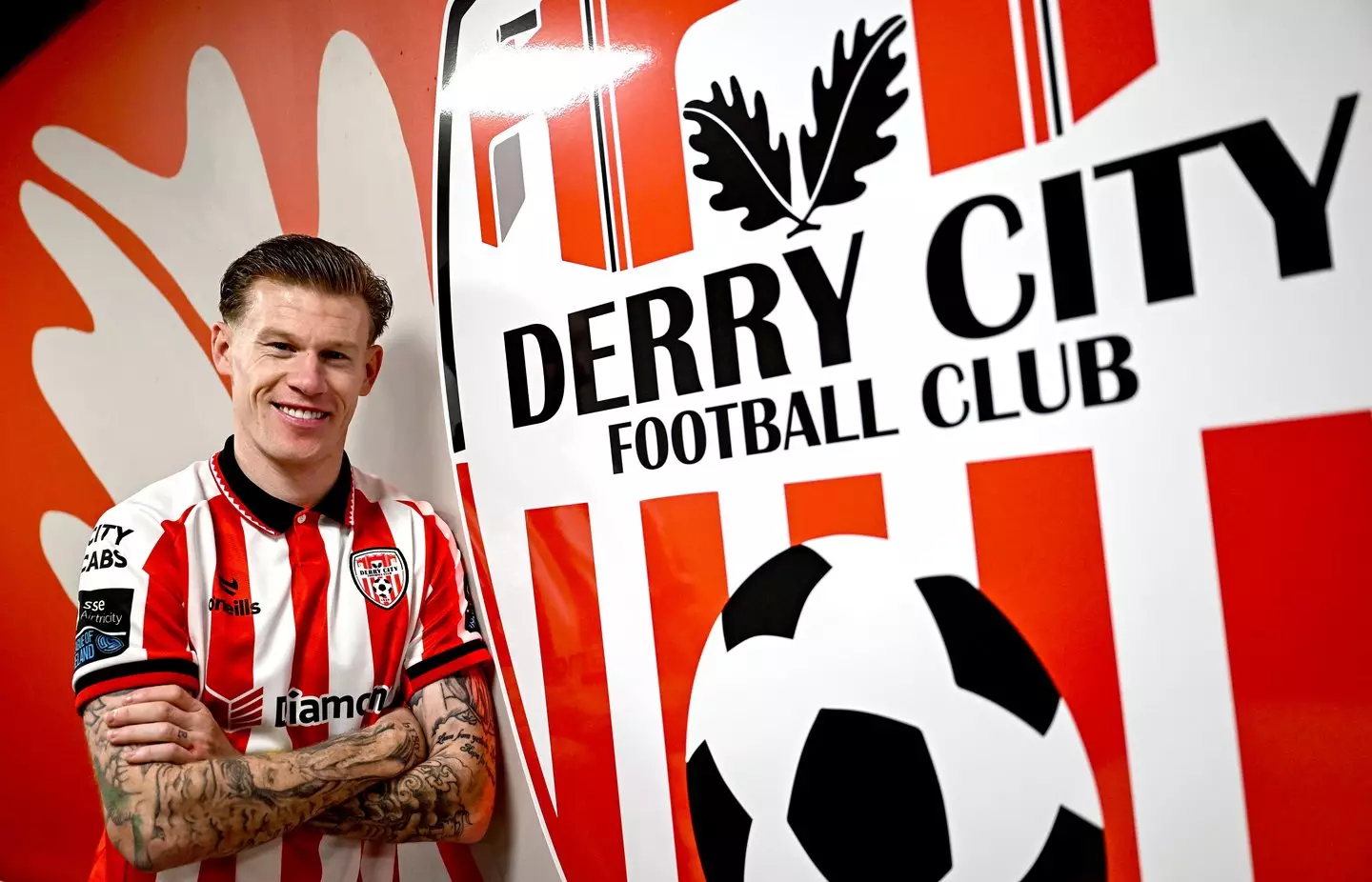 James McClean has joined Derry City from Wrexham. Image: Getty