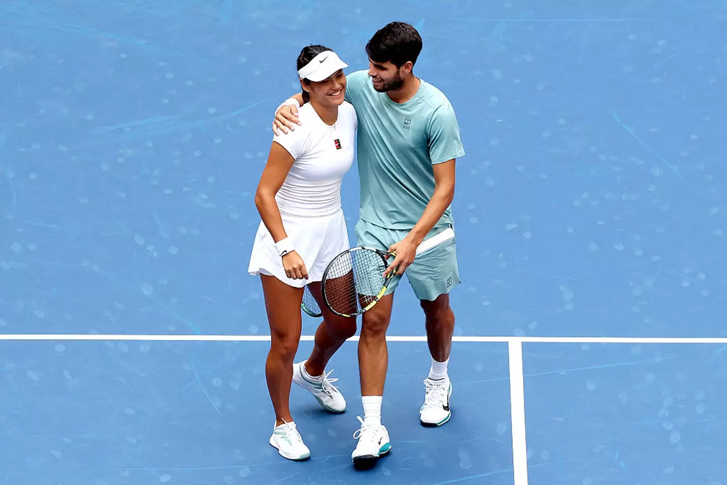 Tennis fans have speculated that Emma Raducanu and Carlos Alcaraz could be dating. (Image: Matthew Stockman/Getty Images)