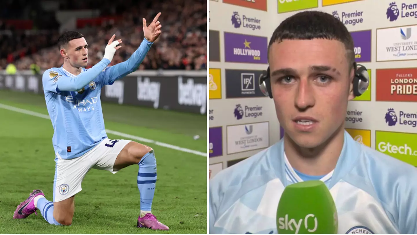 Phil Foden reveals the meaning behind his new celebration and the nickname he's been given by teammates