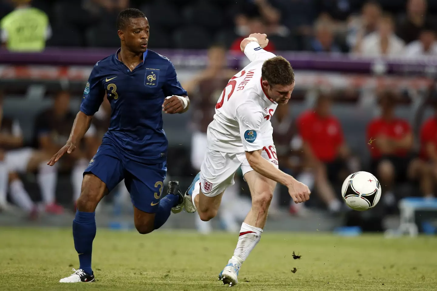 James Milner and Patrice Evra. (