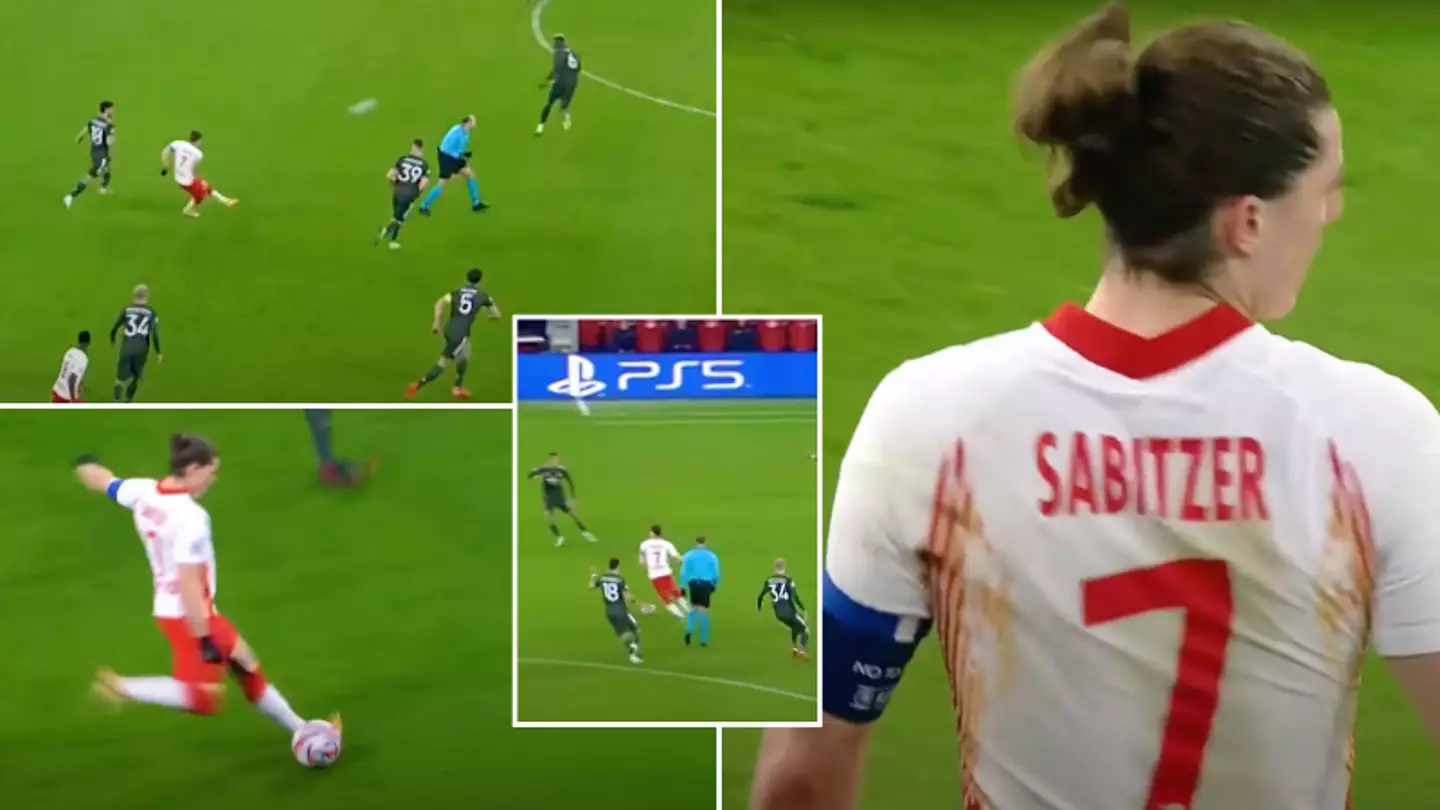 Marcel Sabitzer produced a 'midfield masterclass' against Man Utd in 2020, fans are excited