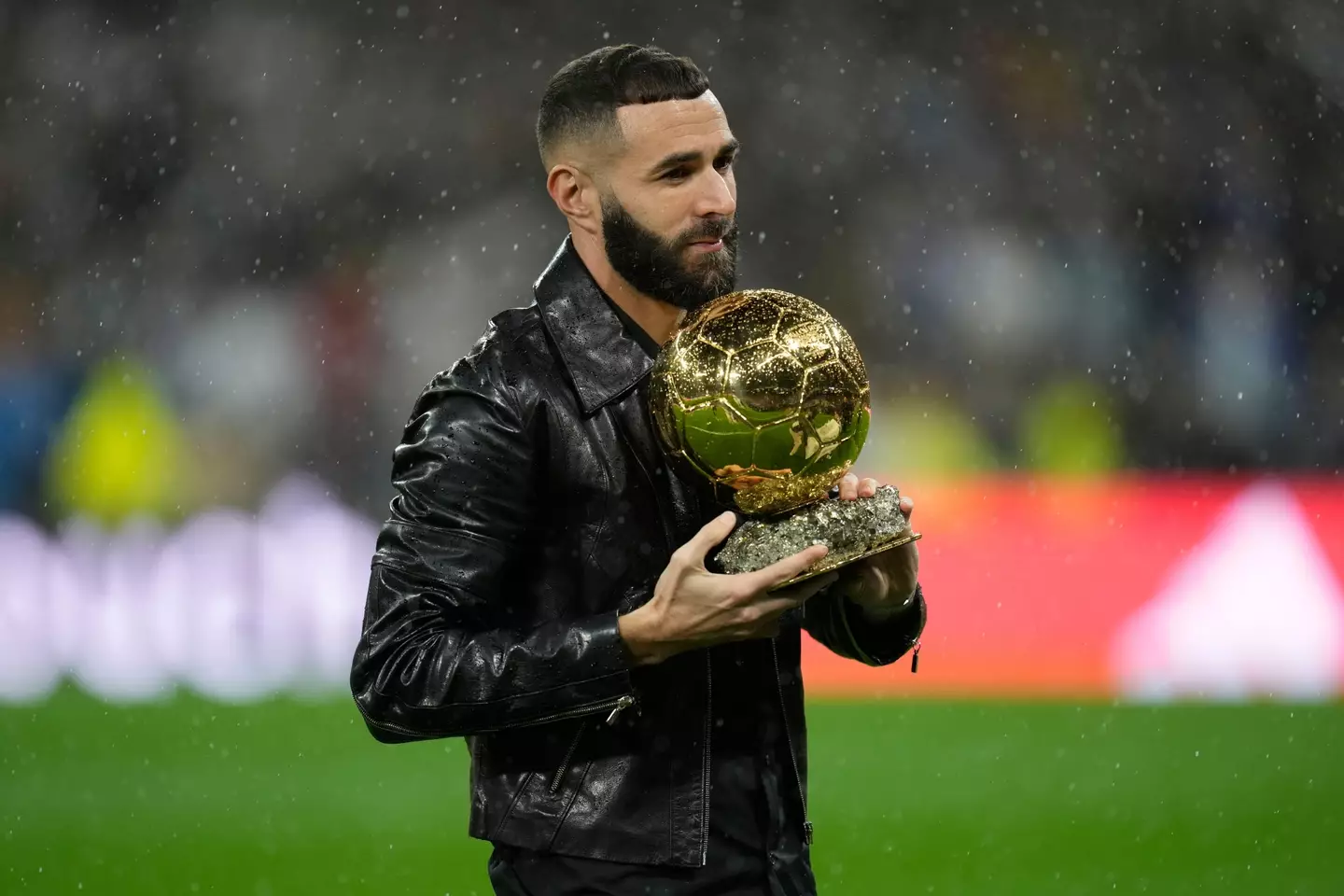 Benzema's Ballon d'Or means he'll be at Real for another year. Image: Alamy