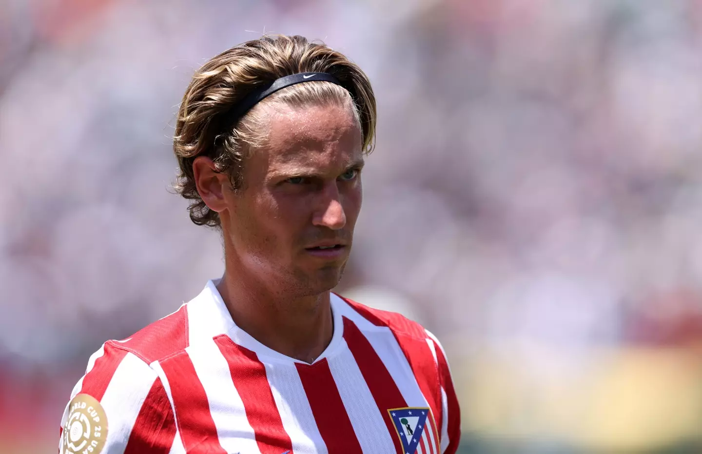 Marcos Llorente struggled as Atletico were thrashed by PSG. Image: Getty