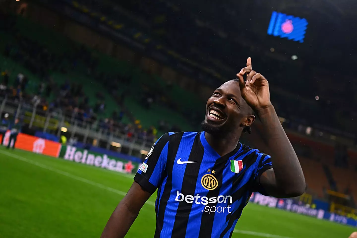 Marcus Thuram has scored four goals in the Champions League this season. (Image: Getty)