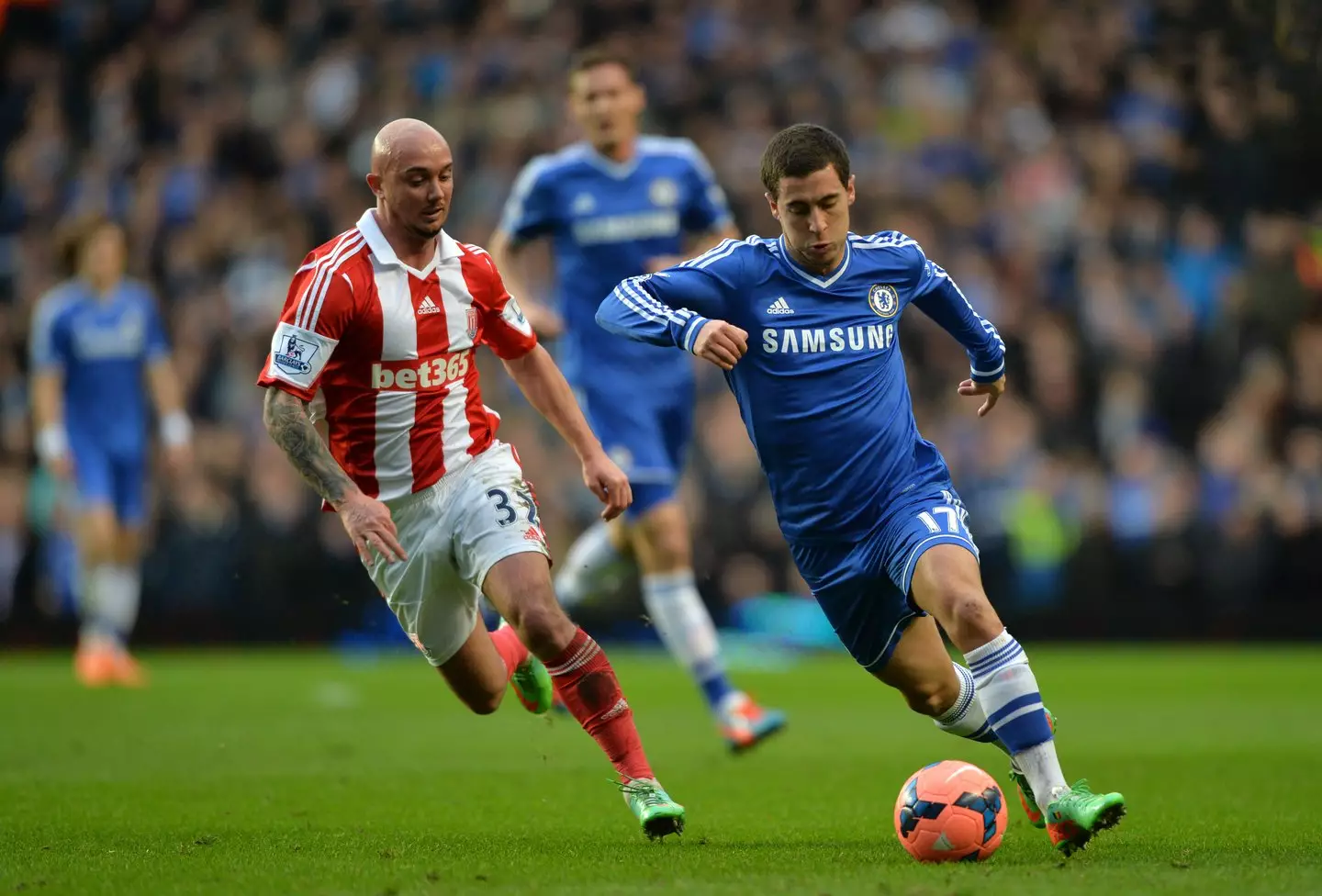 Ireland and Hazard will meet on the pitch again next month. Image: Getty