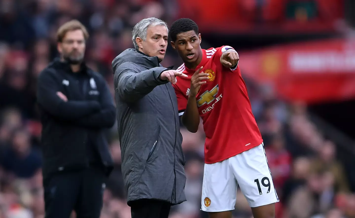 Marcus Rashford and Jose Mourinho in 2019 (credit: getty)