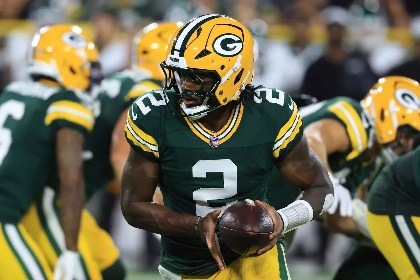 Malik Willis playing for Green Bay. Image: Justin Casterline / Contributor via Getty