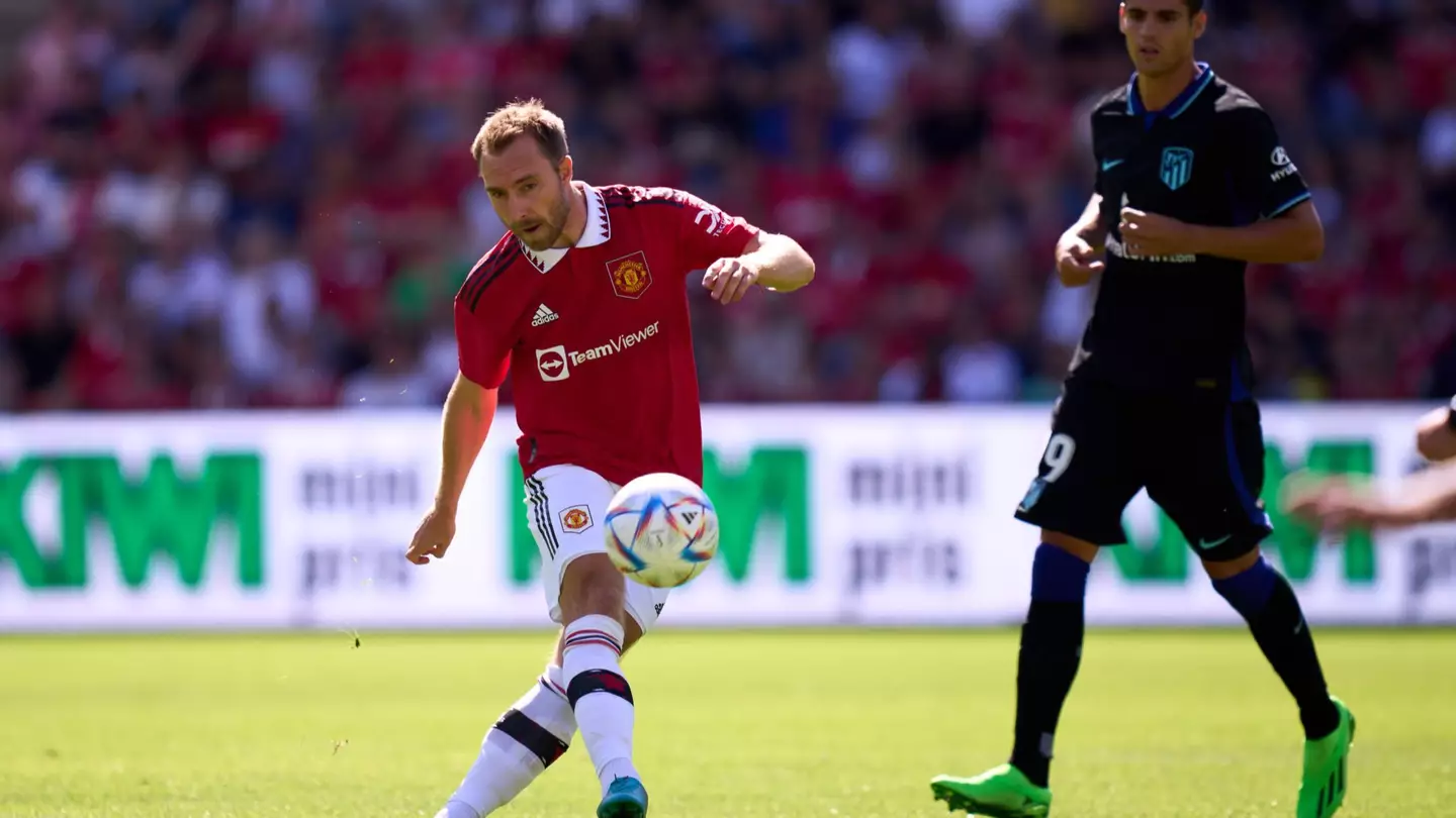 Christian Eriksen in action for Manchester United in pre-season. (Man Utd)