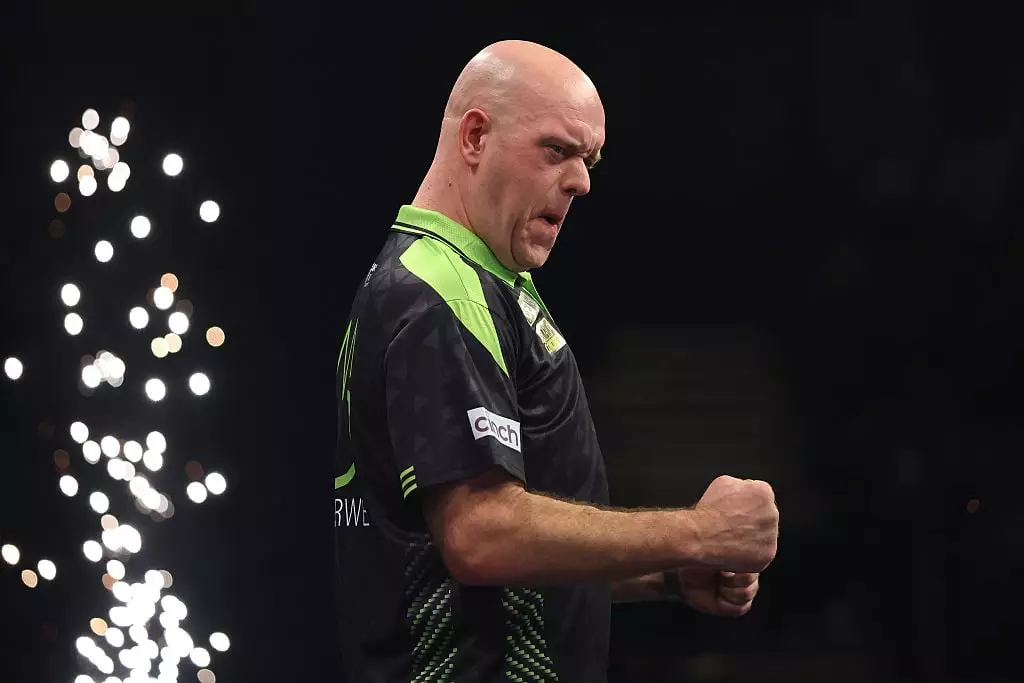 Michael van Gerwen won night one of the 2026 Premier League darts (Credit:Getty)