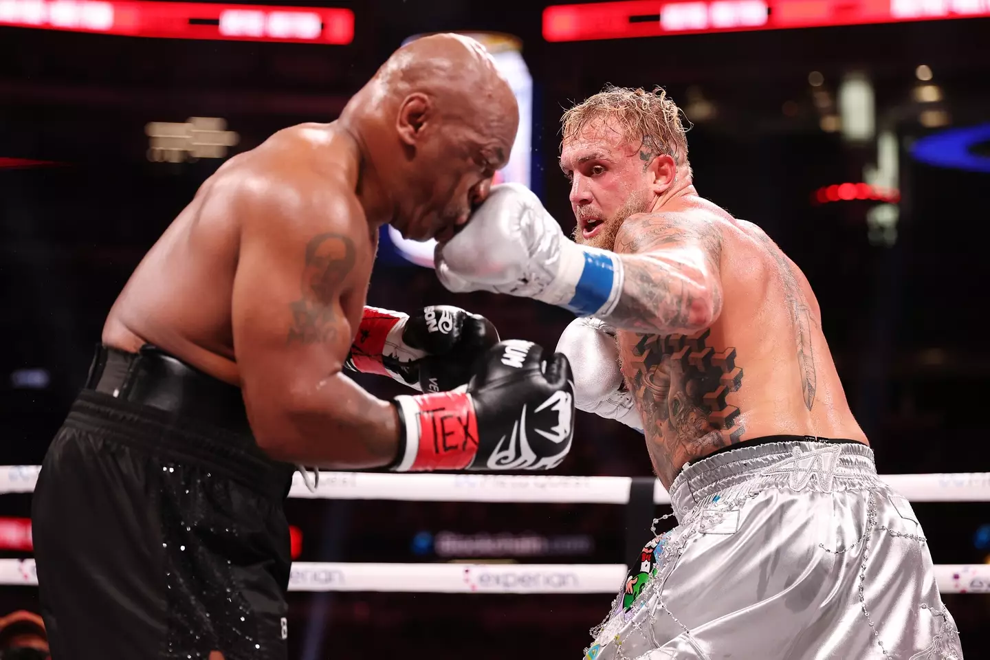 Mike Tyson fought Jake Paul. Image: Al Bello / Staff via Getty