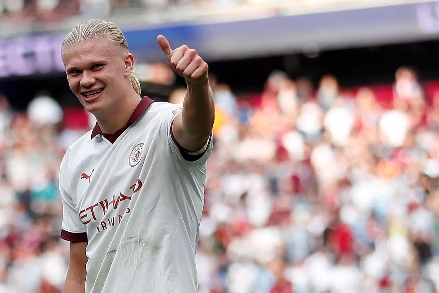 Erling Haaland could have inadvertently halted the KSI vs Fury fight. Image: Getty