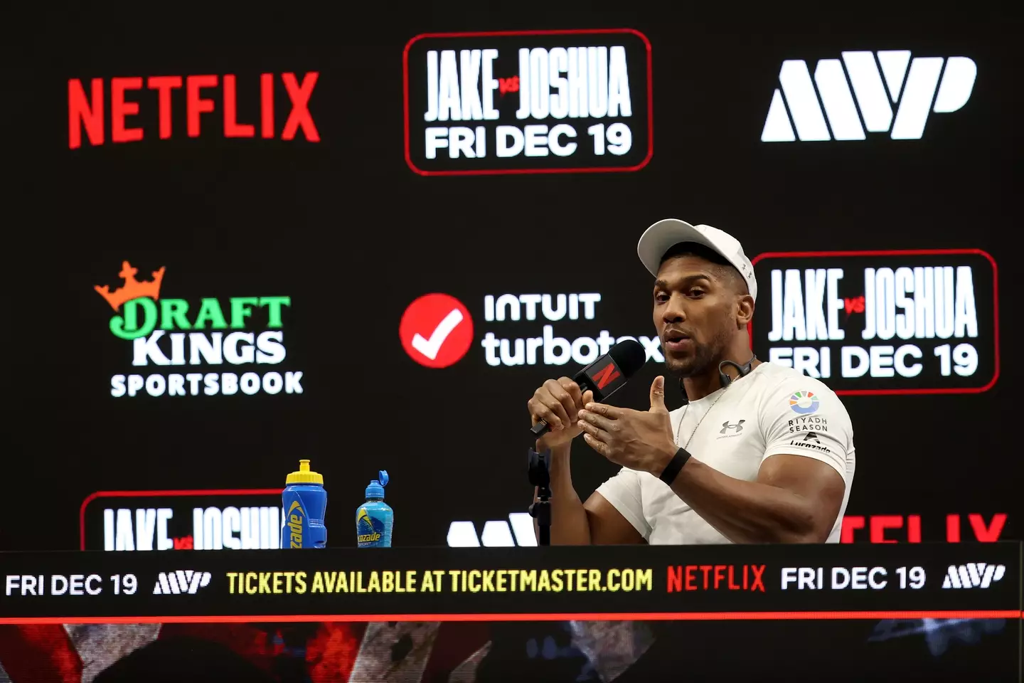 Joshua is determined to knock Paul out in his return to the ring. Image: Getty