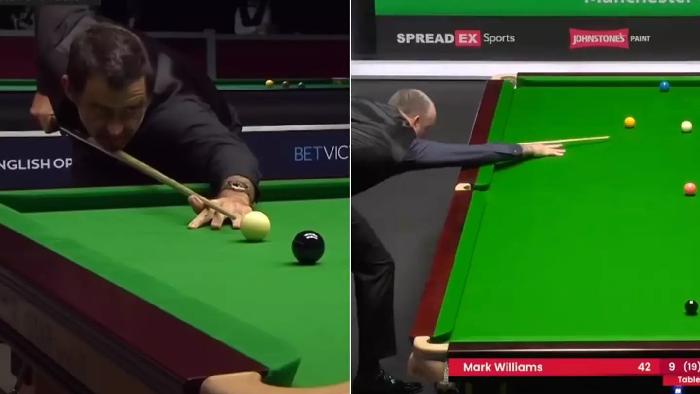 Why snooker players tap their middle finger on the table when taking a shot