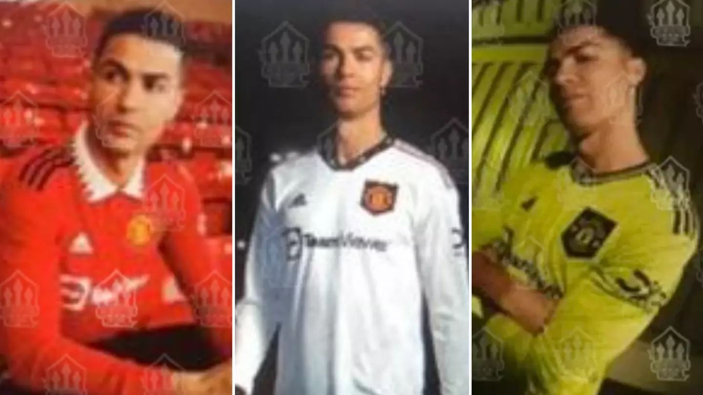 'Leaked' Images Of Cristiano Ronaldo Modelling All Three New Manchester United Kits Emerge