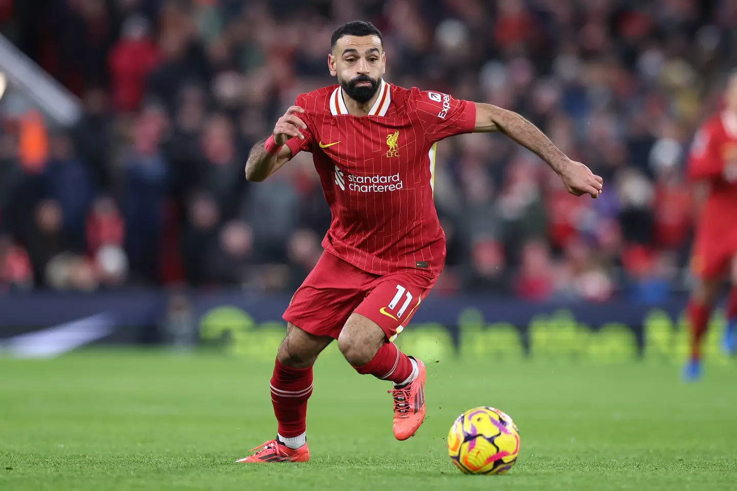 Mohamed Salah's Liverpool future remains uncertain. Image: Getty