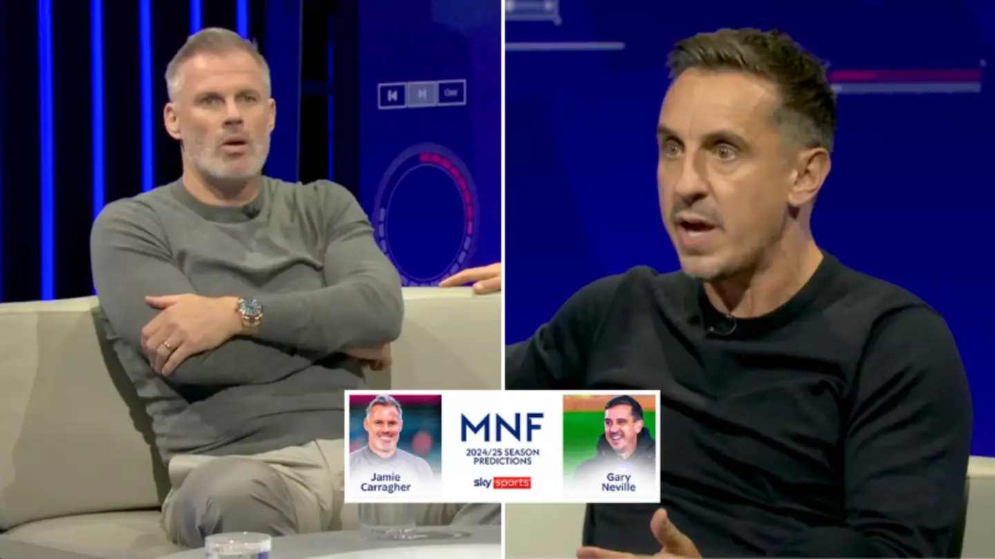Fans left in disbelief over Gary Neville and Jamie Carragher predictions for the season, one fanbase is livid
