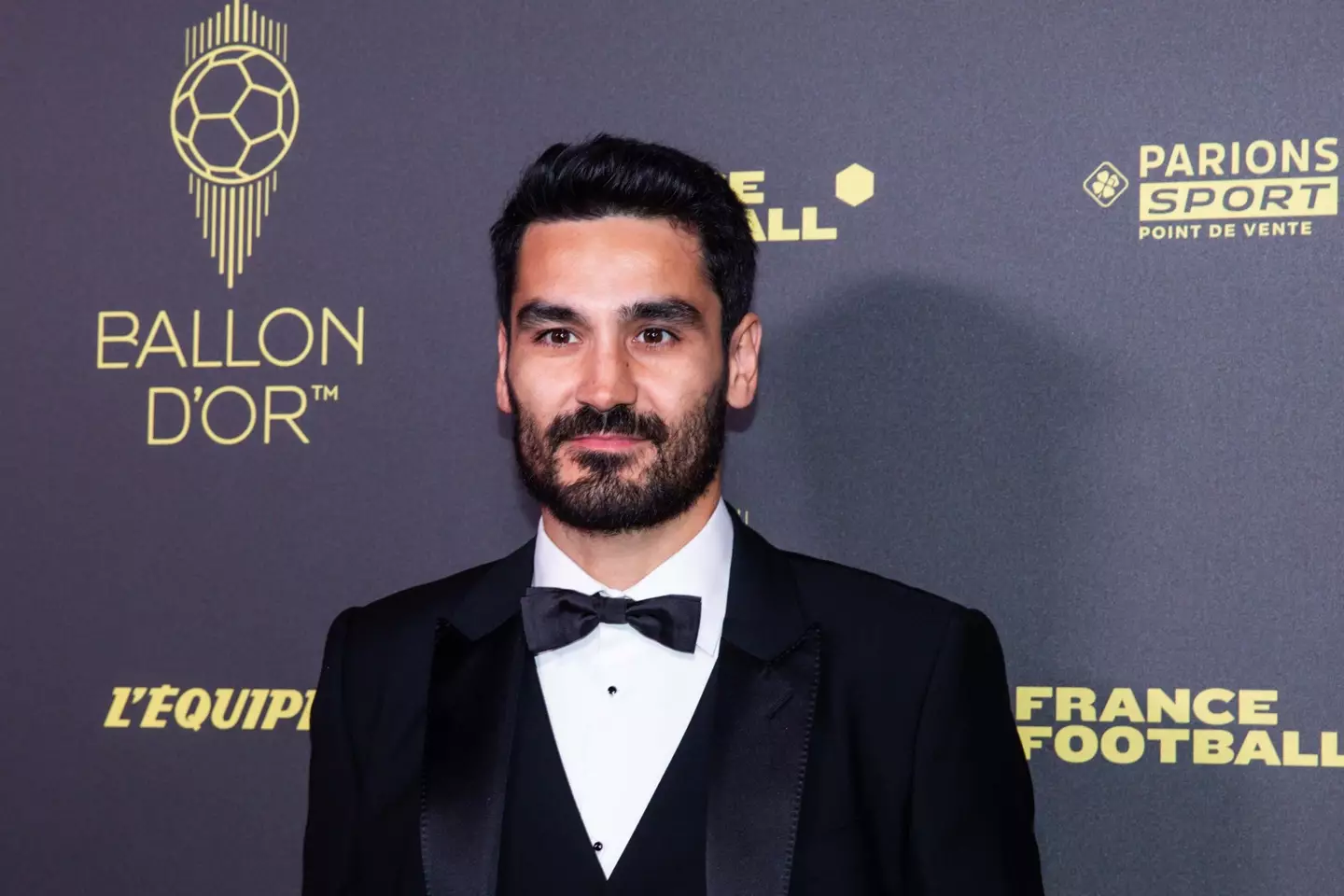 Ilkay Gundogan at the Ballon d'Or ceremony. Image: Getty 