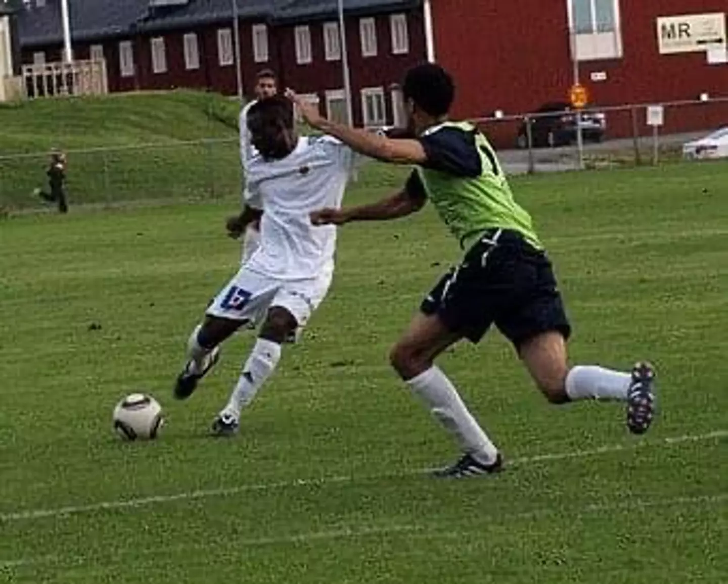 Tiani while on trial with the Swedish club (Image: Brice Tiani)