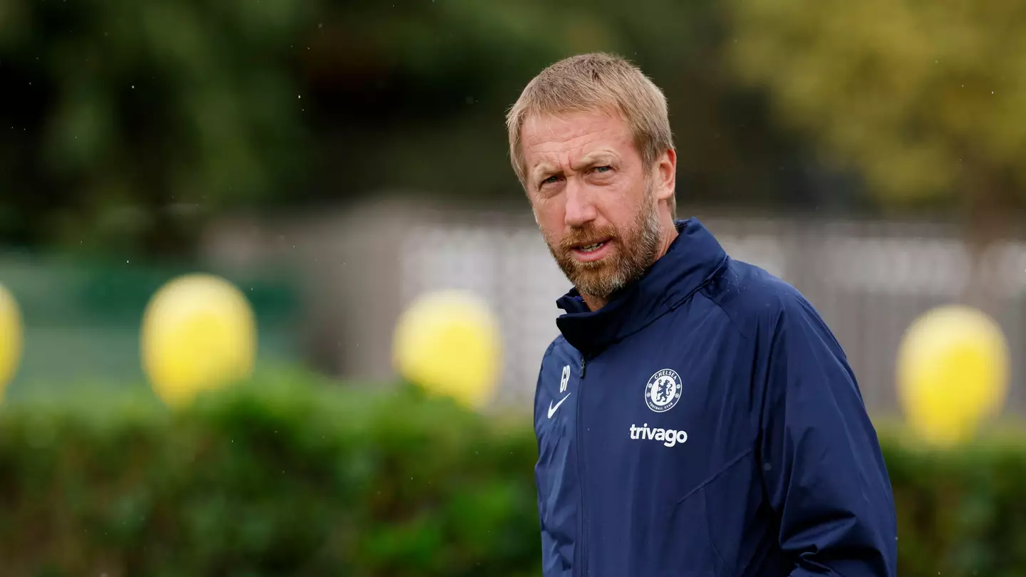 Graham Potter at Chelsea's Cobham training ground. (Alamy)