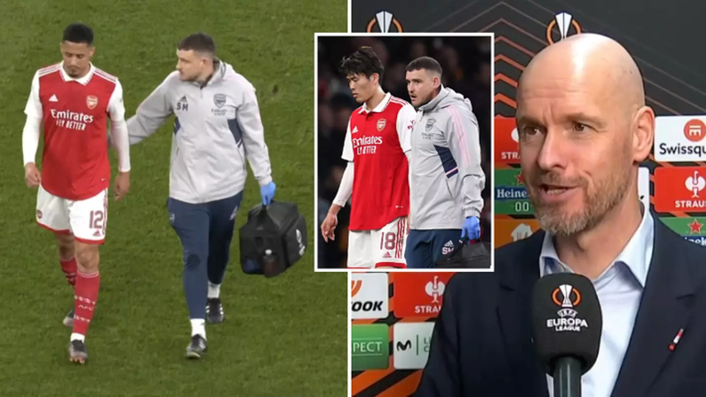 Arsenal fans think Erik ten Hag is to blame after picking up injuries against Sporting Lisbon