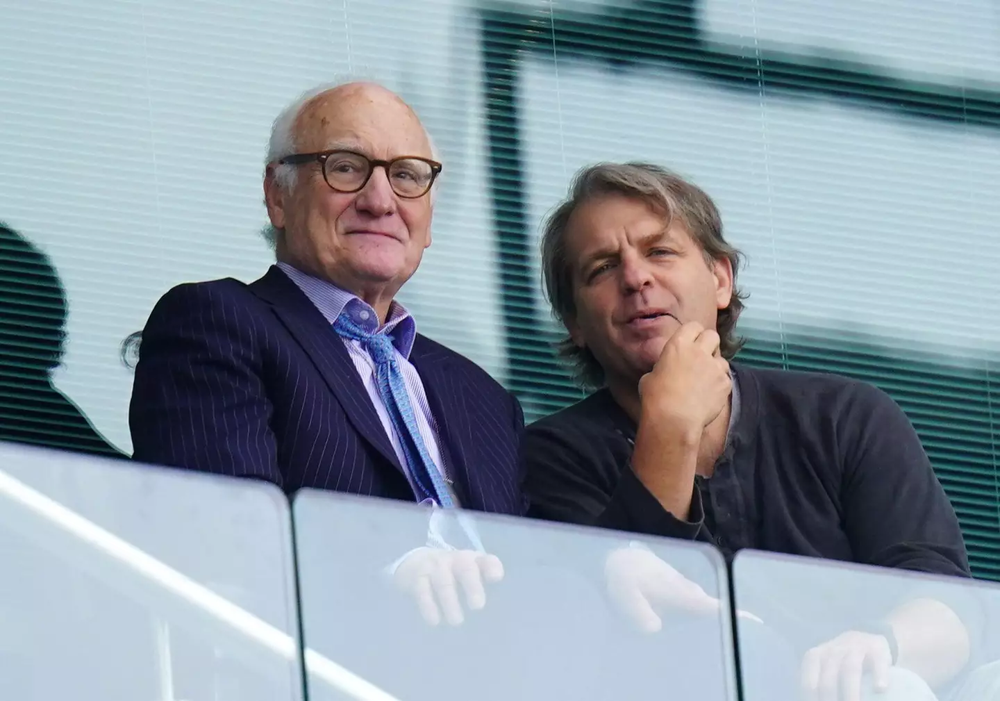 Todd Boehly with Chelsea Chairman Bruce Buck. (Alamy)