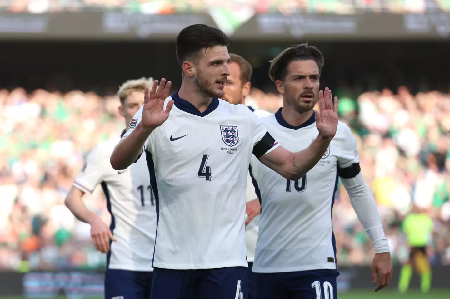 Declan Rice and Jack Grealish both scored against Ireland (Image: Getty)