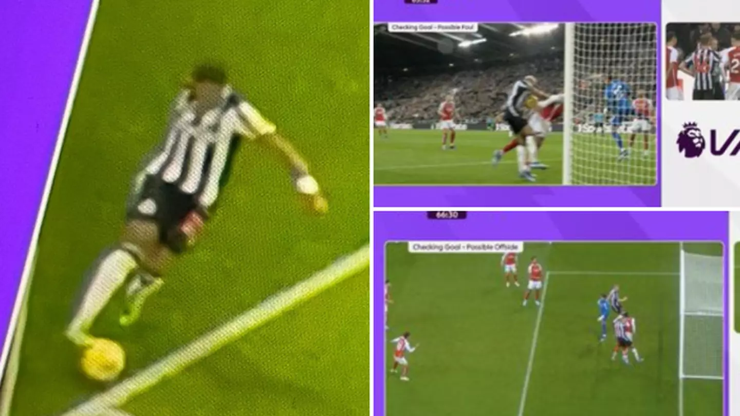 New angle of Newcastle goal emerges and Arsenal fans are furious