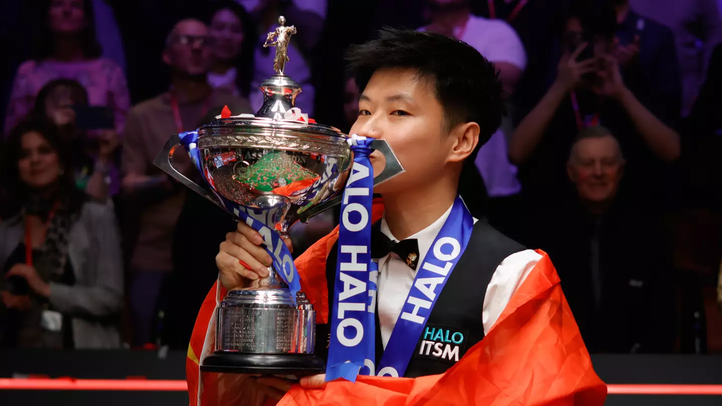 Snooker star Zhao Xintong pictured (Image: Getty)
