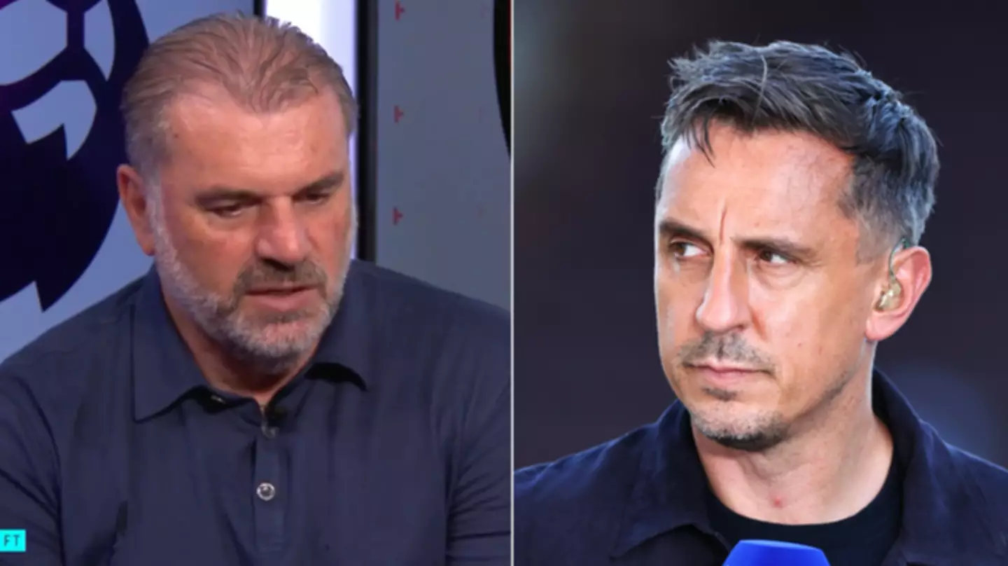 Ange Postecoglou aims dig at Gary Neville when asked about his team’s tactics