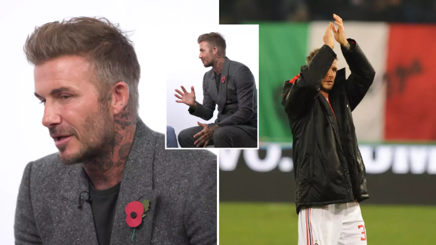 David Beckham was told he might never play football again after rupturing his achilles