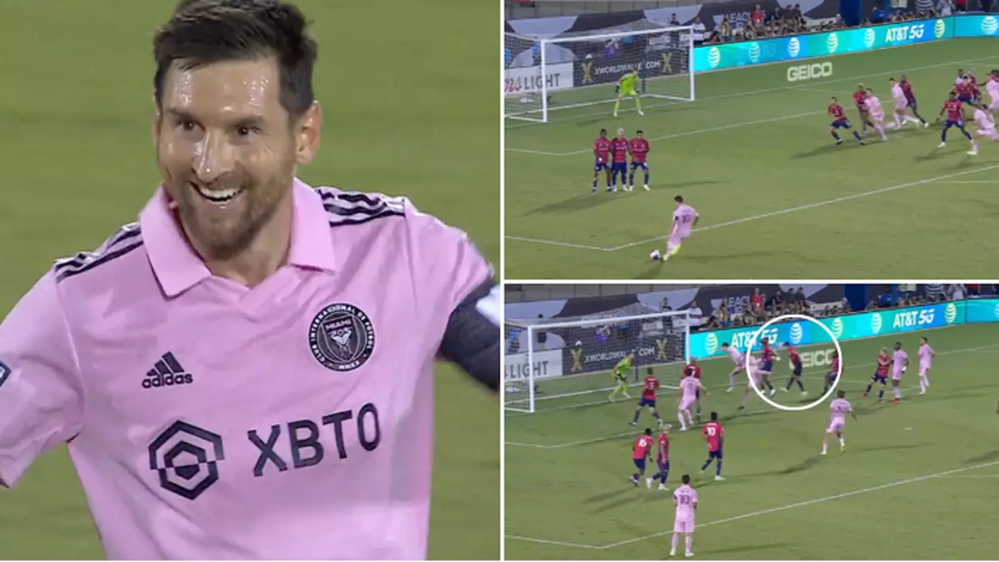 Fans say Lionel Messi's free-kick is rigged after own goal by FC Dallas player