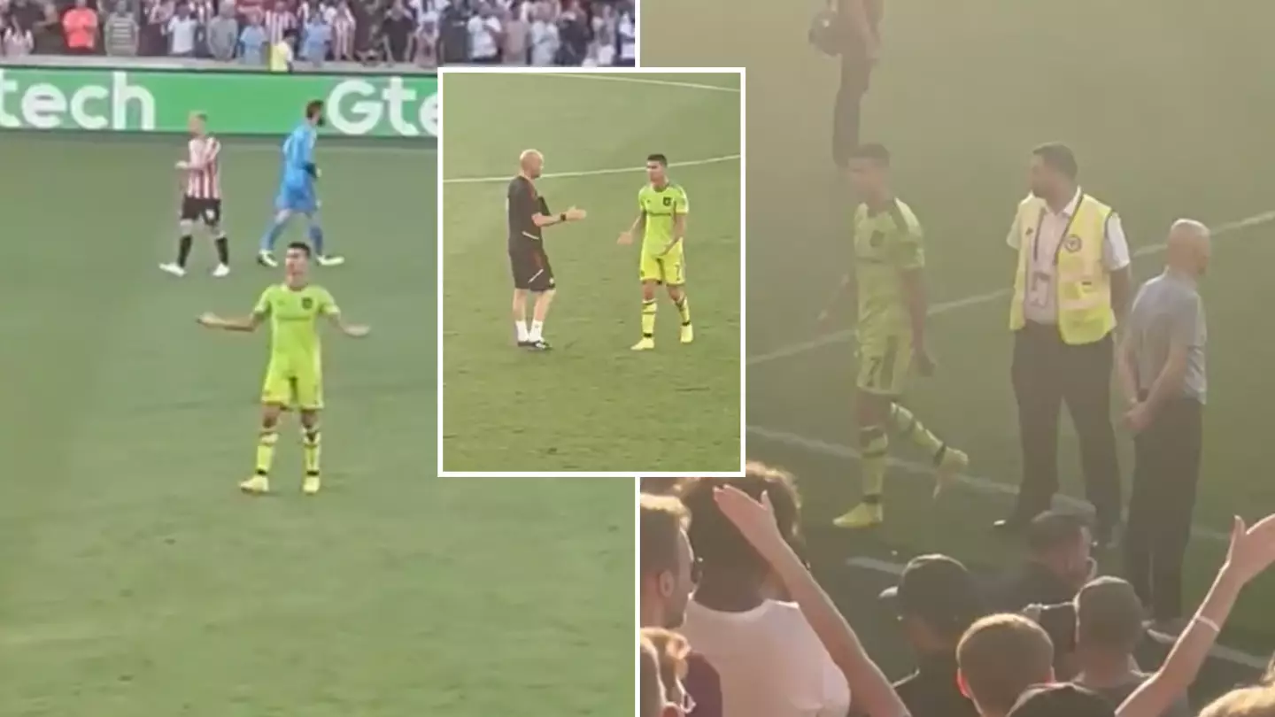 A furious Cristiano Ronaldo 'refuses' to clap Man Utd fans then doesn't shake Erik ten Hag's hand