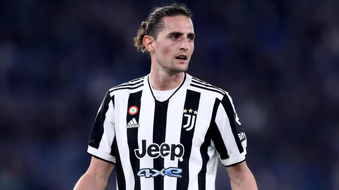 Adrien Rabiot for Juventus against Inter Milan. (Alamy)