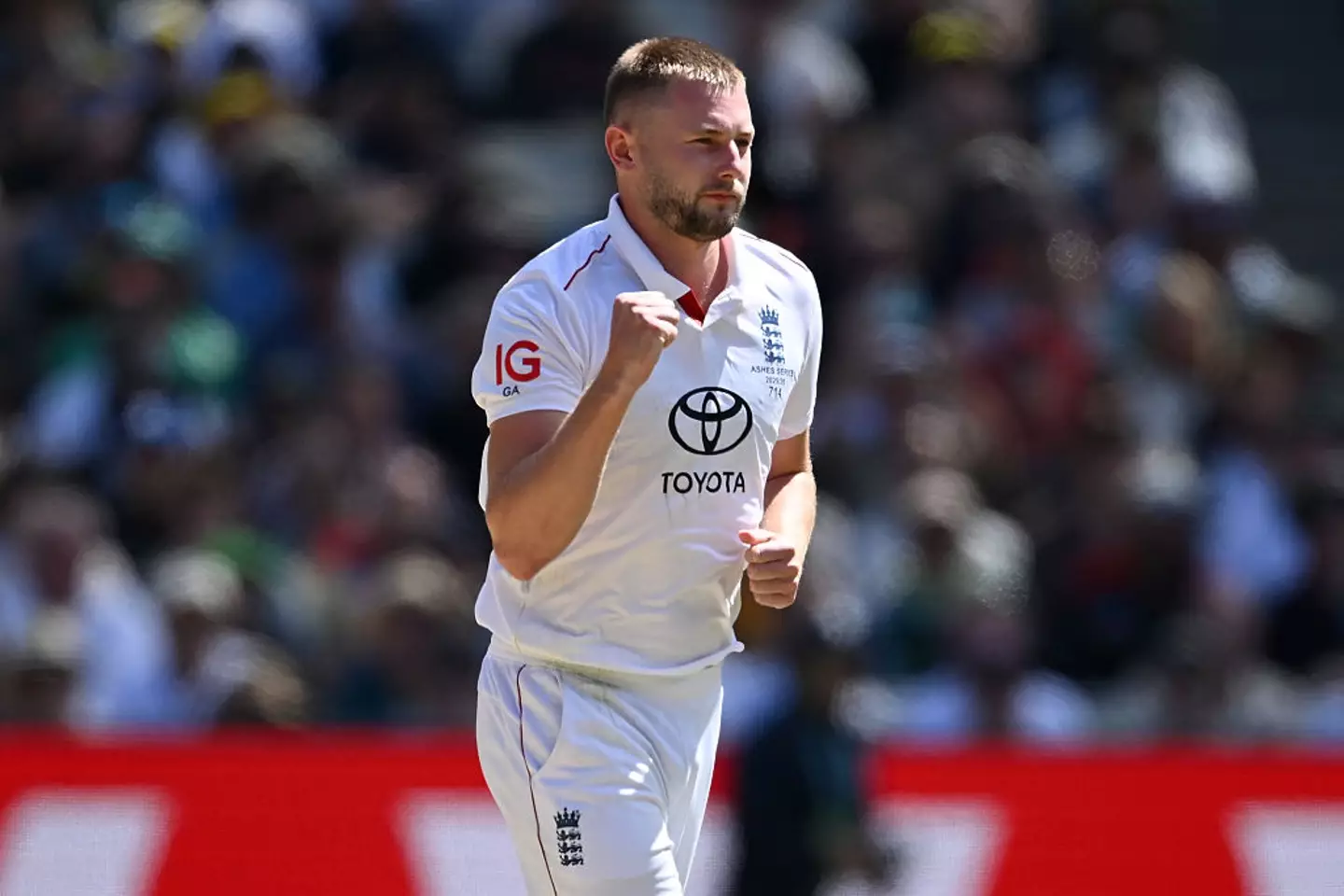 Gus Atkinson is out of the final Ashes test (Credit:Getty)