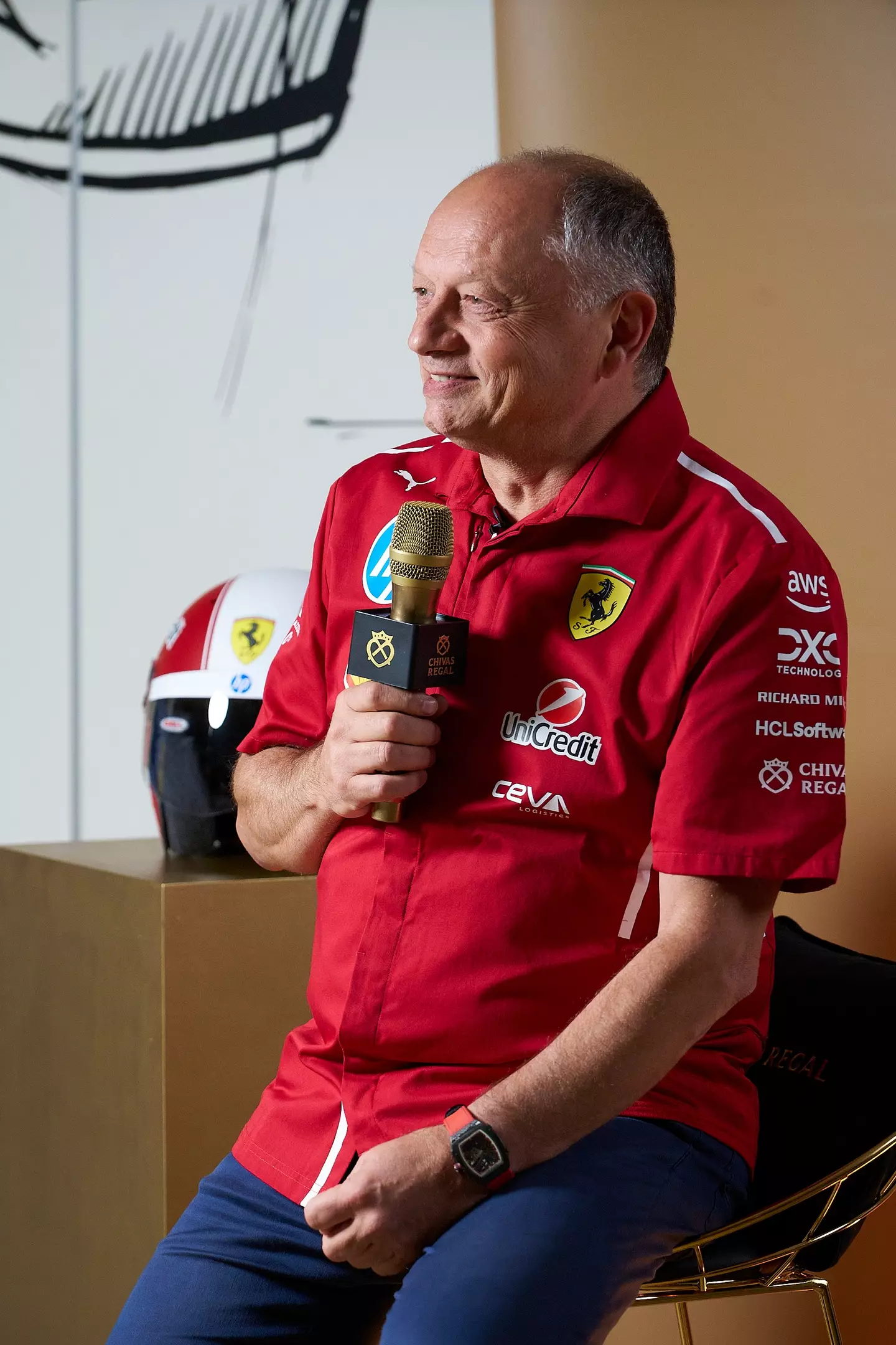 Fred Vasseur. Image: Chivas Regal/Scuderia Ferrari HP
