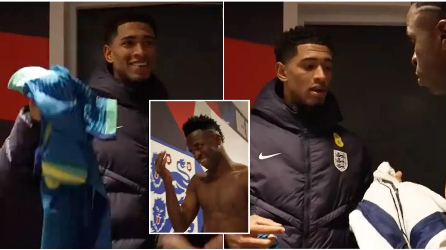 Vinicius Jr gives Brazil shirt to England star as behind-the-scenes gesture revealed, it isn’t Jude Bellingham