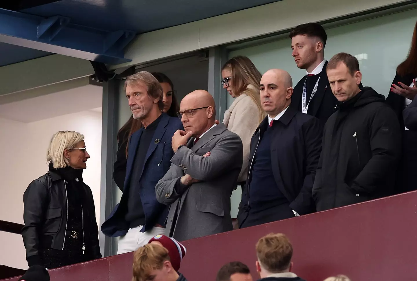 Sir Jim Ratcliffe, owner of Manchester United, with Sir Dave Brailsford, Omar Berrada and Dan Ashworth. Image credit: Getty