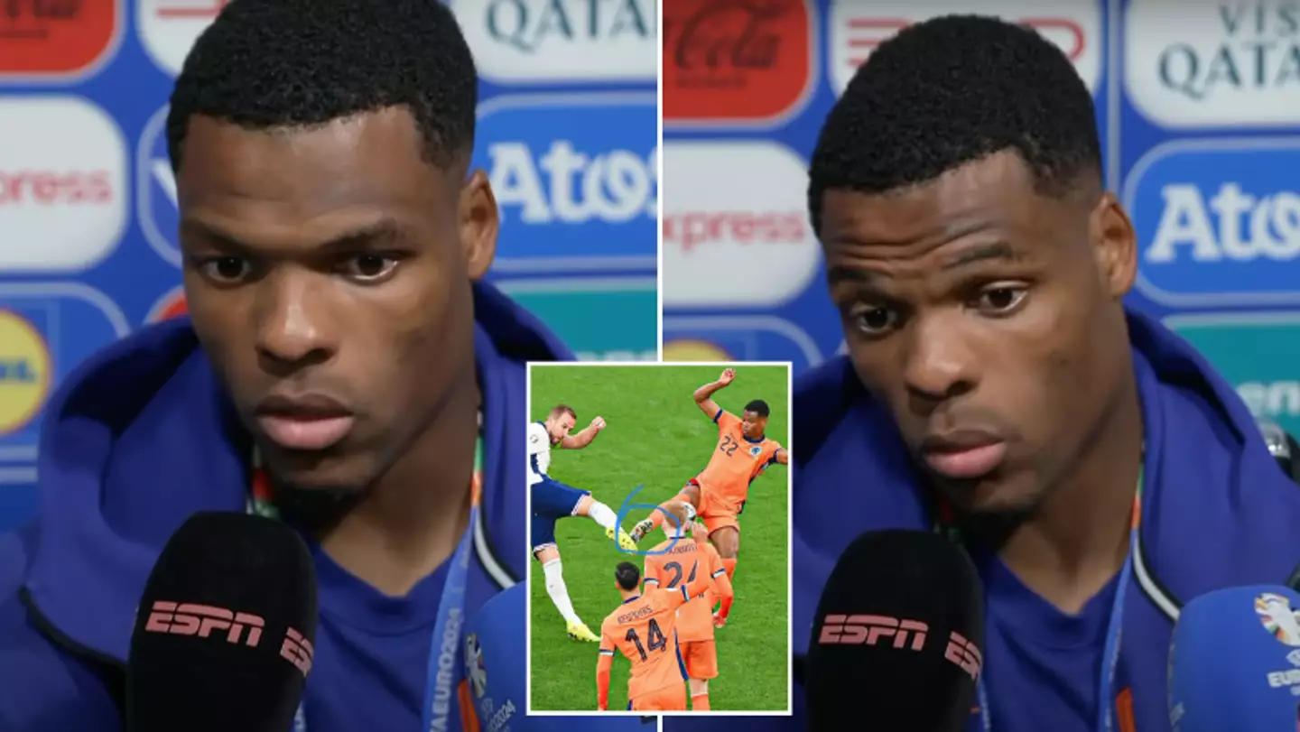 Denzel Dumfries has surprising reaction when asked about England penalty decision