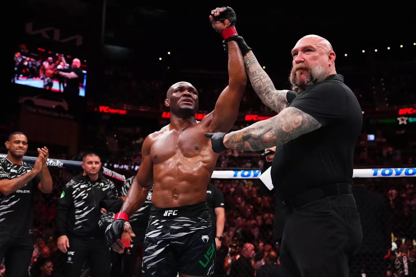 Kamaru Usman returned to winning ways on Saturday. Image: Getty