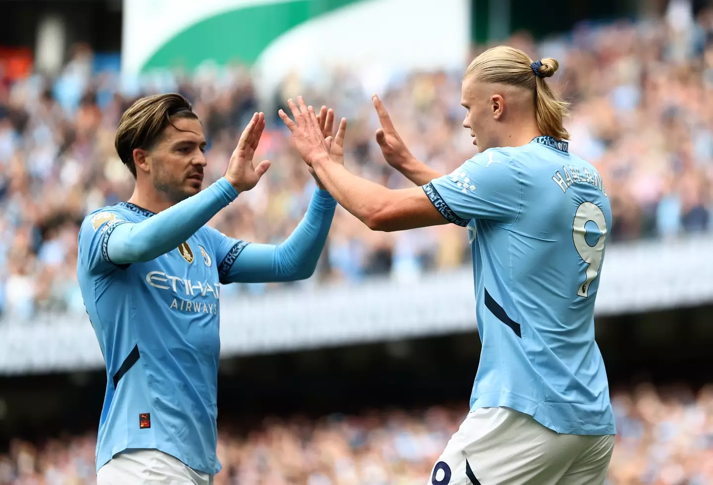 Jack Grealish and Erling Haaland for Man City (credit: getty)