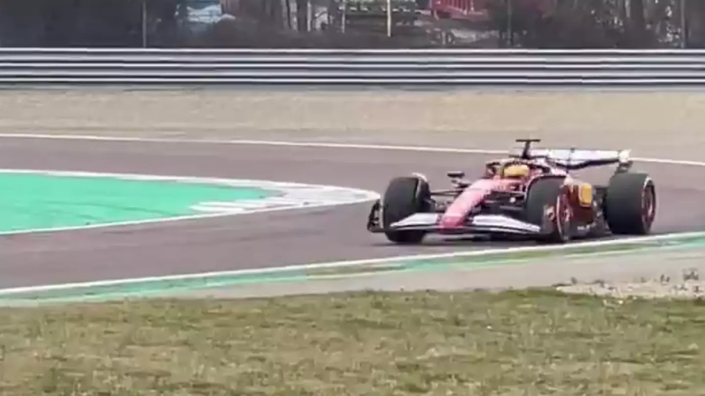 F1 fans spot key detail in first footage of Lewis Hamilton's Ferrari testing as Frederic Vasseur speaks out