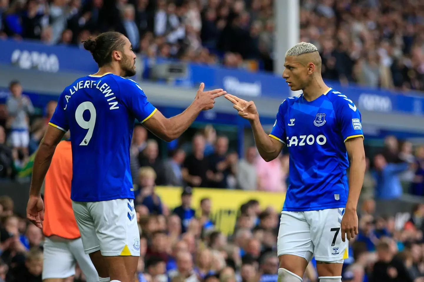 Nketiah was compared to Everton's two forwards. Image: Alamy