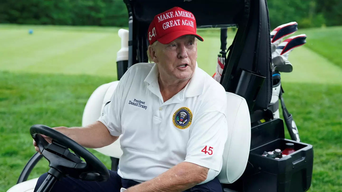 Donald Trump is a terrific golfer (Image: Getty)
